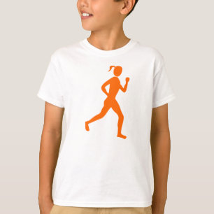 Camiseta Laranja do corredor (fêmea) -