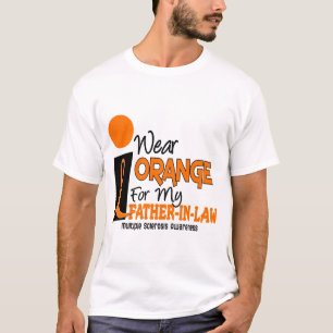 Camiseta Laranja do MS da esclerose múltipla para meu sogr