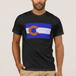 Camiseta Laranja e azul