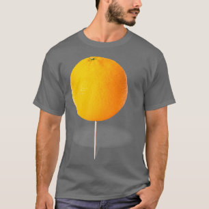 Camiseta Laranja em palito de dente Então casei-me com um a