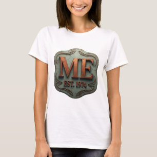 Camiseta Laranja Esbelto ME EST 1974 Design Personalizado