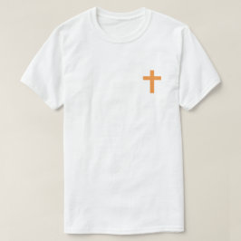 Camiseta Laranja Eu Acredito Em Jesus T-Shirt