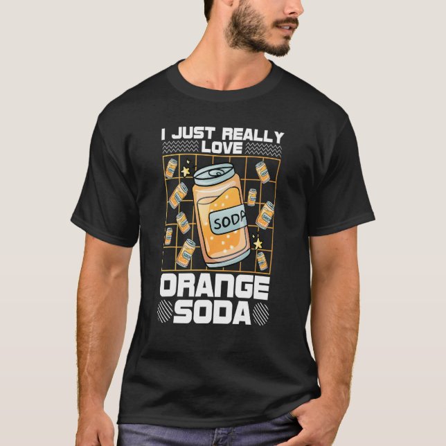 Camiseta Laranja, Eu Adoro Soda Laranja (Frente)