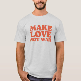 Camiseta Laranja Faz Amor Não Guerra