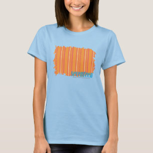 Camiseta Laranja fina 2 das listras
