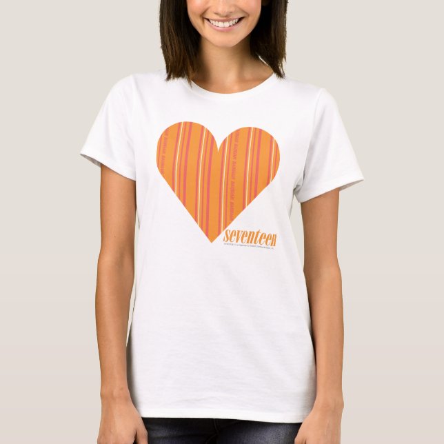 Camiseta Laranja fina 3 das listras (Frente)