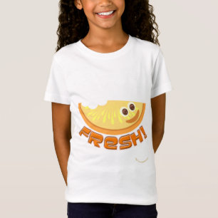 Camiseta Laranja fresca bonito Sassy