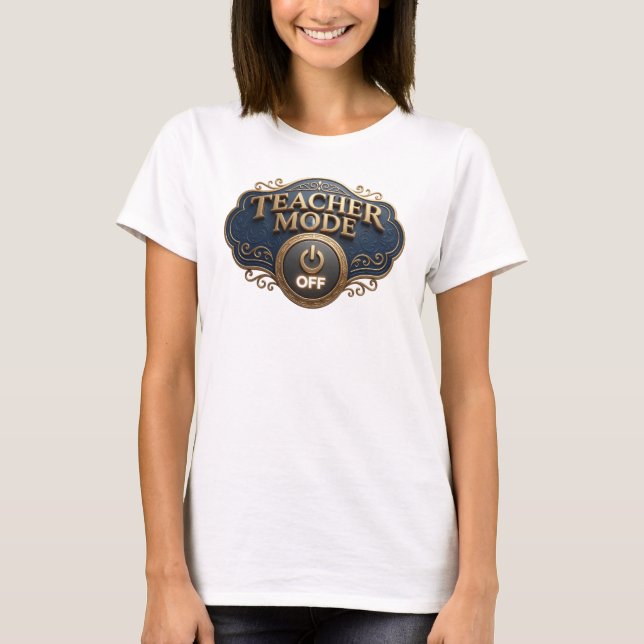 Camiseta Laranja Fresca MODO ENSINO DESLIGADO Design Origin (Frente)