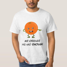 Camiseta Laranja: Fruta ruim com slogan personalizável