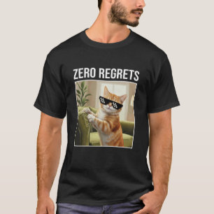 Camiseta Laranja Gengibre Gato Zero Arrependimentos Kitty D