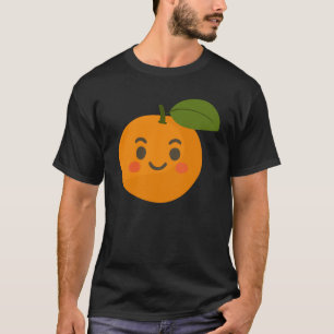 Camiseta Laranja – Ilustração de Fruta Vibrante e Fresca