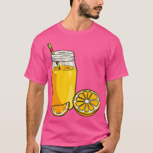 Camiseta Laranja Juice Laranja Fruta Suco Bebida
