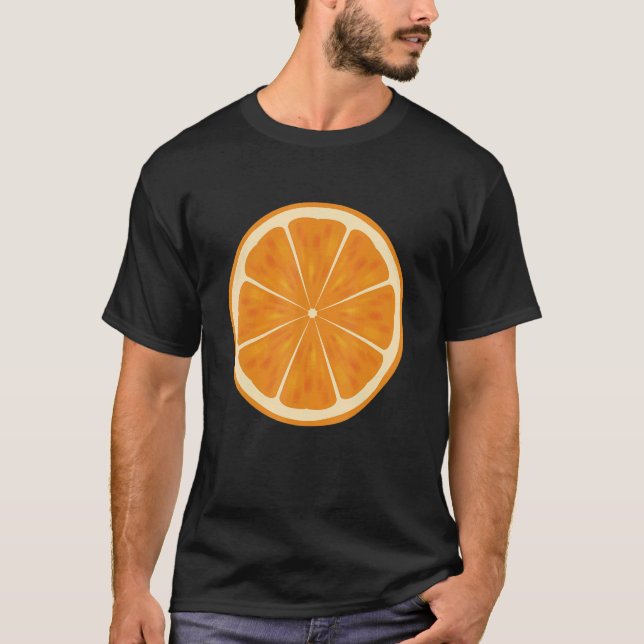 Camiseta Laranja laranja para laranja fruta (Frente)