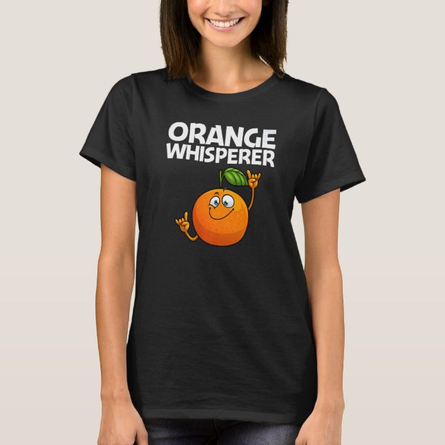Camiseta Laranja legal Para Homens Frutas Tropicais Citrus  (Frente)