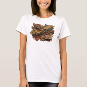 Camiseta Laranja Marcante MOTIVO ARTÍSTICO DE ARTE ABSTRATA