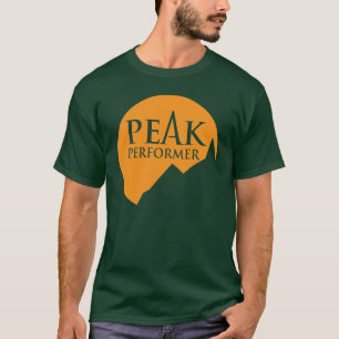 Camiseta Laranja máxima do logotipo dos homens do executor