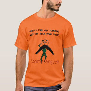 Camiseta Laranja 'Minha História' Tee Boomerangado