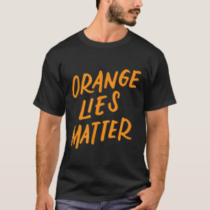 Camiseta Laranja Mora Engraçado Anti-Trump Policial Resiste