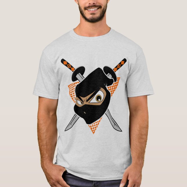 Camiseta Laranja Ninja Poderoso (Frente)