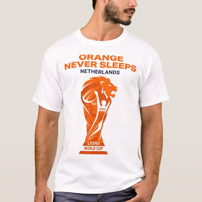 Camiseta Laranja Nunca Dorme (Frente)