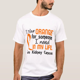 Camiseta Laranja para alguém eu preciso o câncer de rim