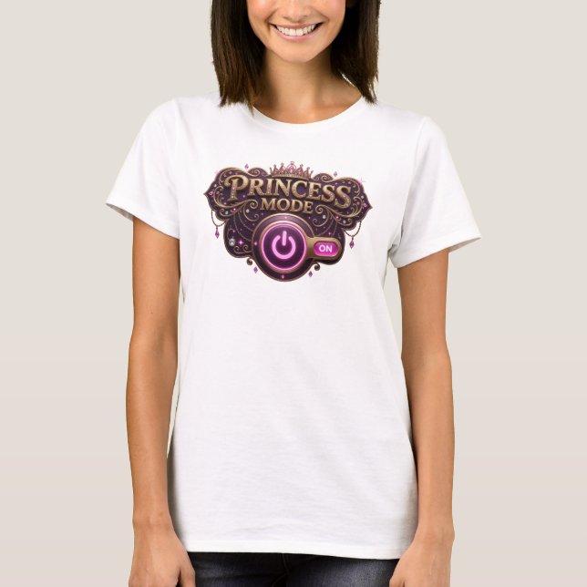 Camiseta Laranja PRINCESS MODE Statement (Frente)