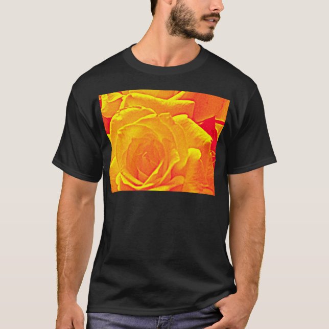 Camiseta laranja rosa fluorescente (Frente)