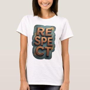 Camiseta Laranja Snappy RESPEITO Impressão