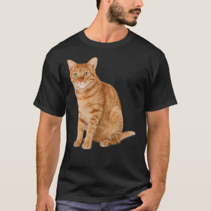 Camiseta Laranja Tabby Cat T-Shirt