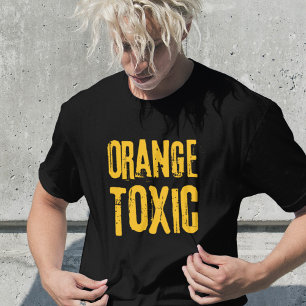 Camiseta Laranja Tóxico Resistência Política Trump