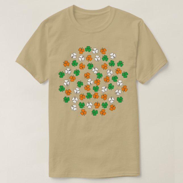 Camiseta Laranja Verde-Branco-Shamrock (Frente do Design)