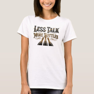 Camiseta Laranja Vibrante MENOS FALA MAIS GARRAFAS