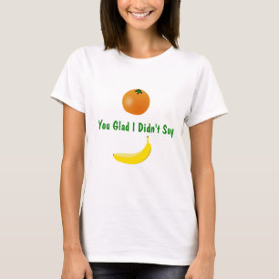 Camiseta Laranja você t-shirt contente da piada