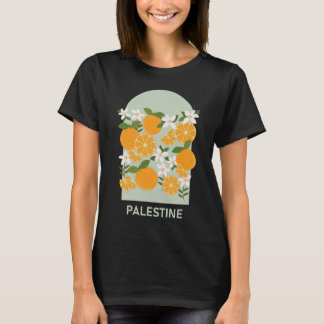 Camiseta Laranjas da Palestina vibrantes design coloridas