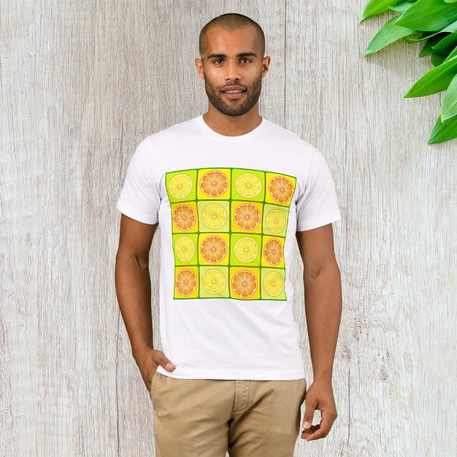 Camiseta Laranjas E Limões Mens T-Shirt (Criador carregado)
