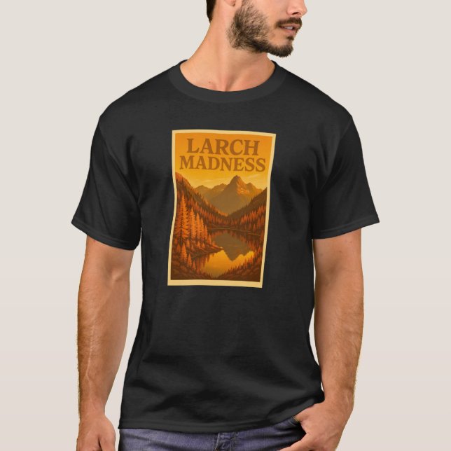 Camiseta Larch Madness Vertical Print Golden Larches in the (Frente)