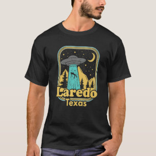 Camiseta Laredo Texas Ufo Alienígena 80s Orgulho de Estado