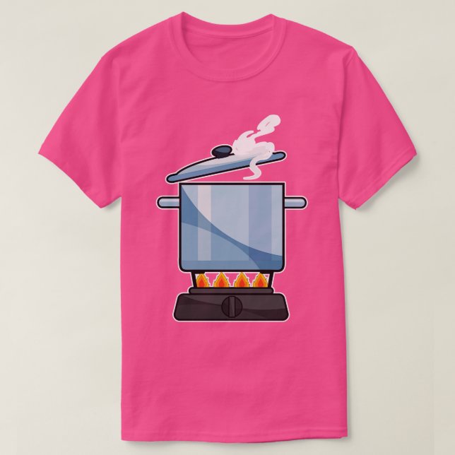Camiseta Lareira com Saucepan Lid (Frente do Design)