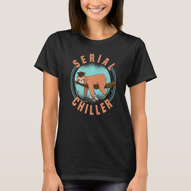 Camiseta Larga Serial Chiller Enche Sua Vida E Relaxa 4 (Frente)