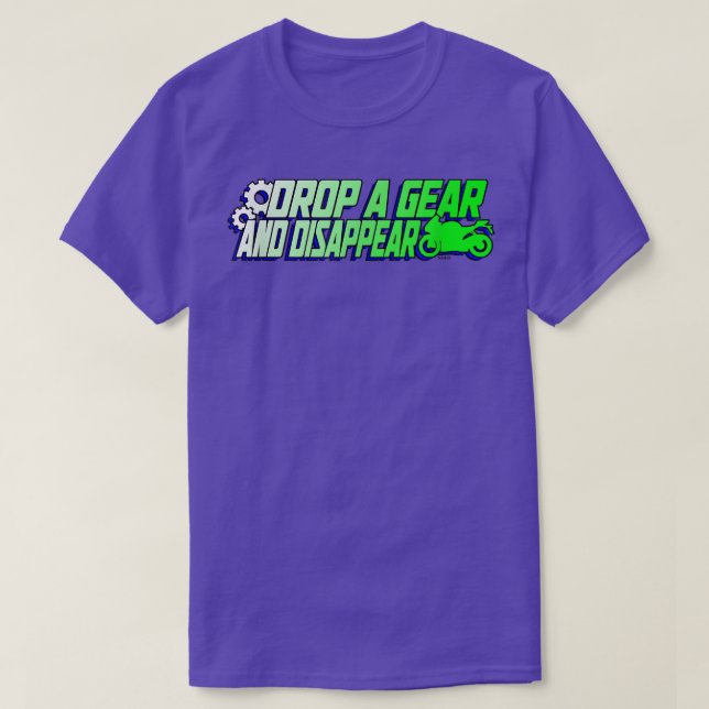 Camiseta Largar uma engrenagem e Desaparecer (Frente do Design)