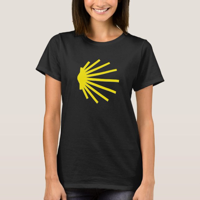 Camiseta Large Scallop Shell Yellow Santiago De Compostela  (Frente)