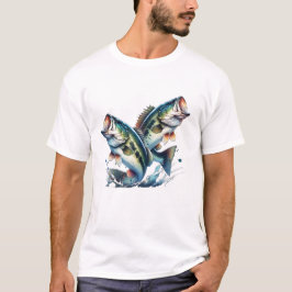 Camiseta Largemouth Bass Fish Fishing