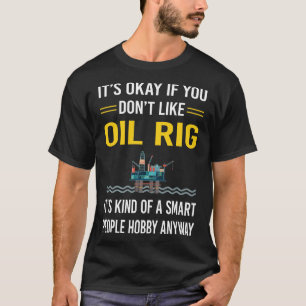 Camiseta Largo do Rig Rig do Óleo do Smart Pessoas Ofshore