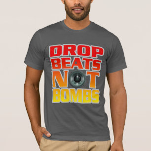 Camiseta Largue batidas não bombas