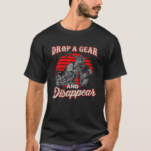 Camiseta Largue Uma Engrenagem E Desapareça O Pista De Moto