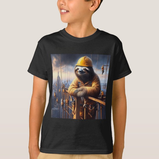 Camiseta Largura a trabalhar o alto aço (Frente)