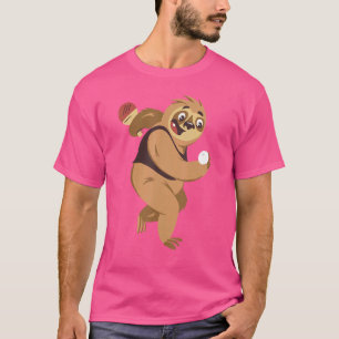 Camiseta Largura com Mesa Bat Ball Pong Mesa T