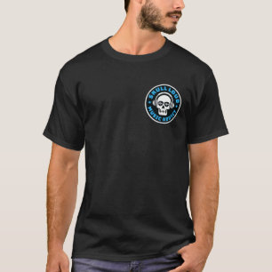 Camiseta Largura de crânio Negrito Logotipo Viciado em Músi