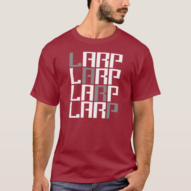 Camiseta LARP - Jogo do papel da acção ao vivo - engrenagem (Frente)