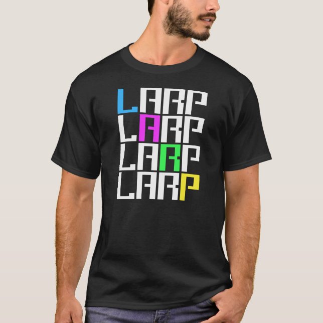 Camiseta LARP - Jogo do papel da acção ao vivo - engrenagem (Frente)